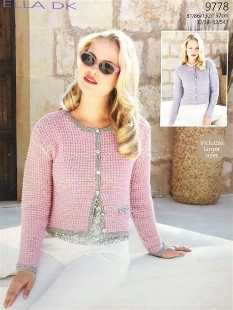 chanel style jacket knitting pattern.